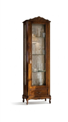 Designer Italian luxury chic wooden furniture baroque style cabinet showcase living room