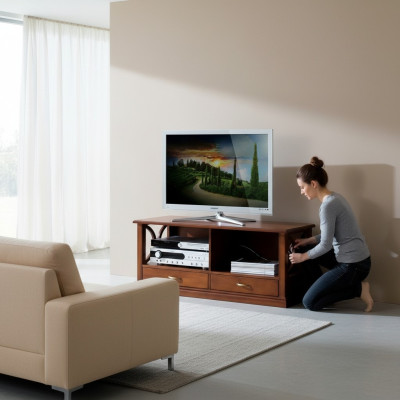 Luxury sideboard TV cabinet RTV Italian furniture living room wood baroque