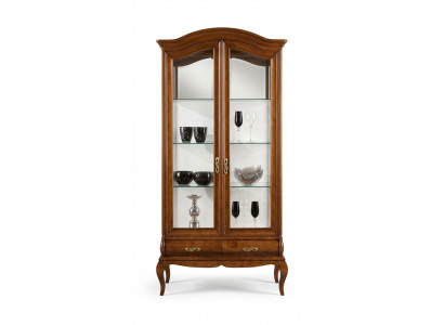 Classic furniture wood brown display cabinet chic display cabinet Italian furniture