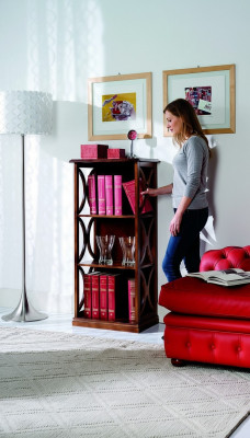 Bookshelf cabinets luxury wood furniture living room furnishings