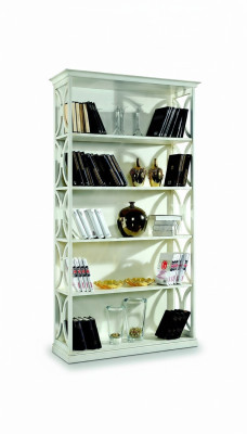 Design luxury bookcases white classic style cabinet wood Italian