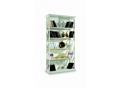 Design luxury bookcases white classic style cabinet wood Italian
