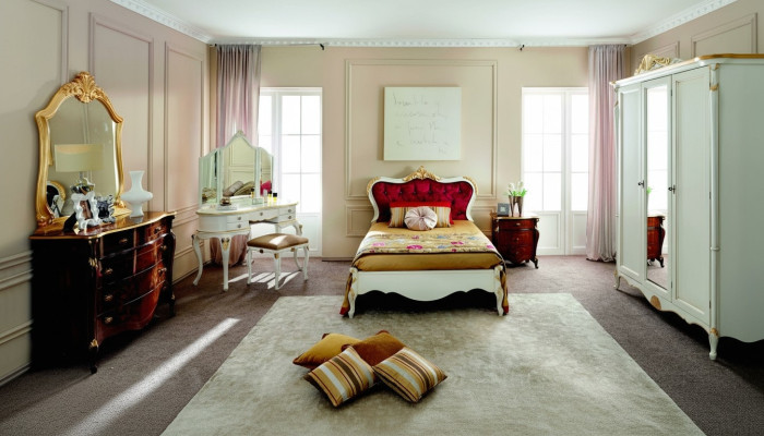 Design luxury bed 120*195 cm with headboard buttons Baroque style Italian furniture