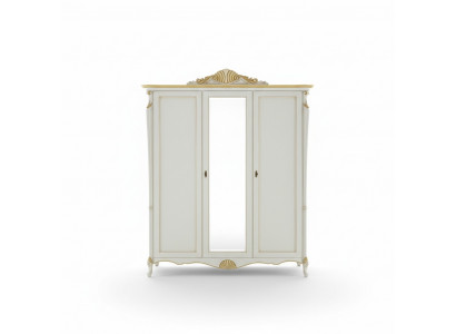 Solid wood wardrobe Italian style furniture bedroom cabinet solid wood new