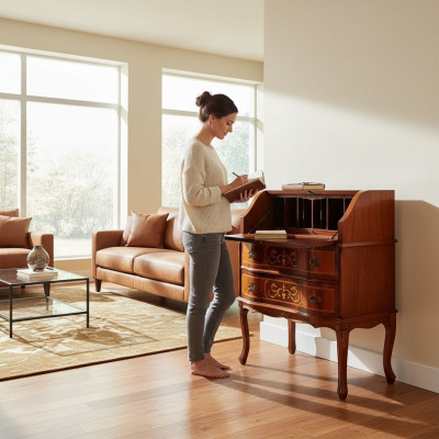 Luxury desk secretary luxury writing office furniture wood tables office furnishings