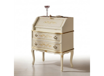 Design desk secretary writing office furniture wood tables office interior.