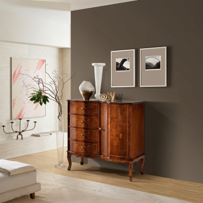 Luxury Designer Italian Wood Furniture Dresser Sideboard Baroque Style Sideboard