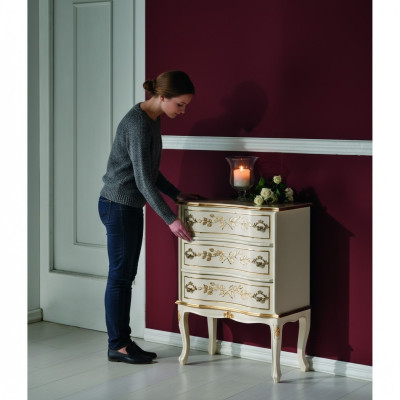 Designer Italian wooden furniture high cabinet dressers cabinets white
