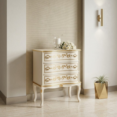 Designer Italian wooden furniture high cabinet dressers cabinets white
