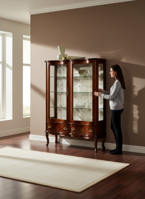 Sideboard Glass Cabinet Baroque Display Cabinet Wood Display Cabinets Luxury Glass Cabinets Furniture New