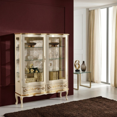 Design Wood Cabinet Display Cabinets Italian Luxury Furniture Sideboard Baroque Style