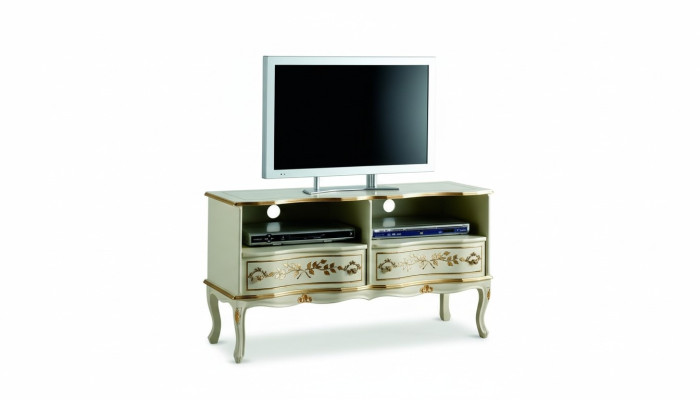 Chic white TV cabinet sideboard lowboard TV cabinets Italian style furniture new