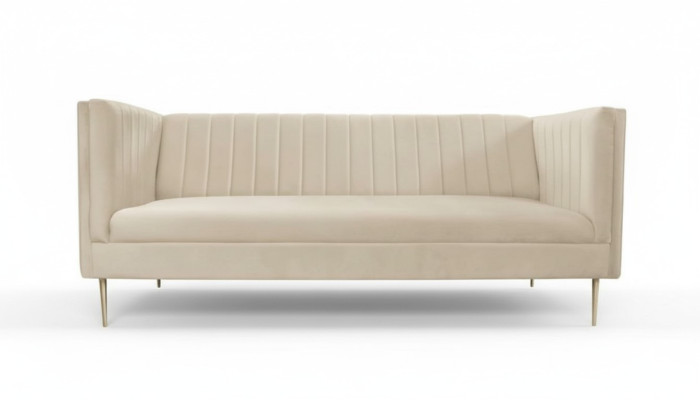 Luxury Green Chesterfield Three-Seater Upholstered Furniture Hotel Living Room Practice Velvet