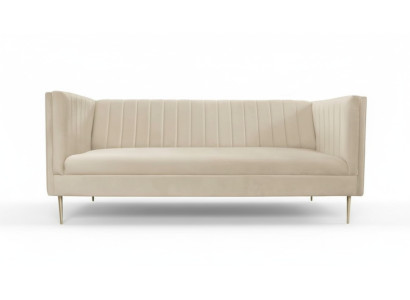 Luxury Green Chesterfield Three-Seater Upholstered Furniture Hotel Living Room Practice Velvet