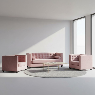 Sofa set couch velvet upholstery sofas complete set suites living room furniture