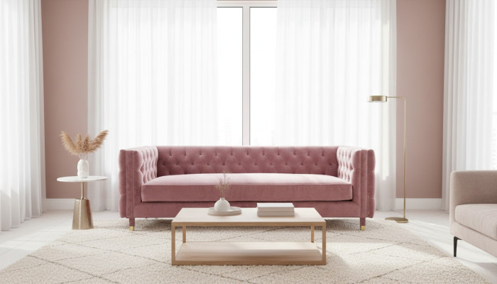 Rosa Chesterfield Sofa Creative Furniture 4-Seater New XXL Big Couches
