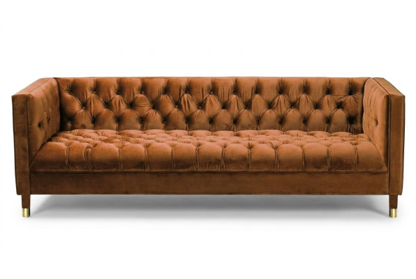 Oranges Sofa Chesterfield Couch Fabric Material Sofas Luxury Furniture 4-Seater