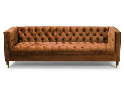Oranges Sofa Chesterfield Couch Fabric Material Sofas Luxury Furniture 4-Seater