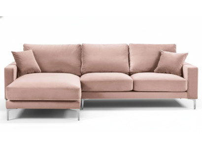 Textile fabric Chesterfield sofas creative furniture living room corner sofa pink XXL large