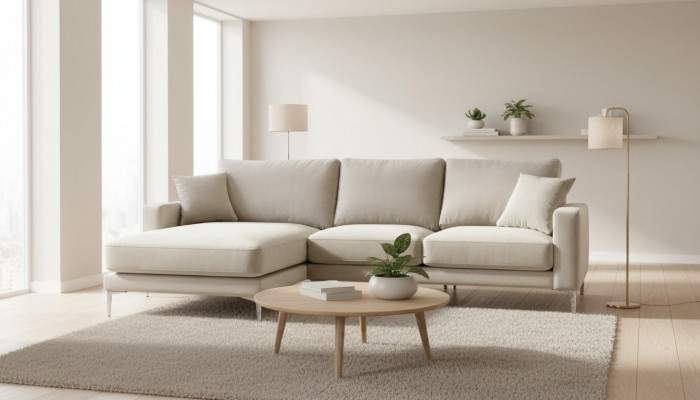 Loft Sofa Luxury Corner Couch Furniture Corner Suite Velvet Sofas beige Living Room