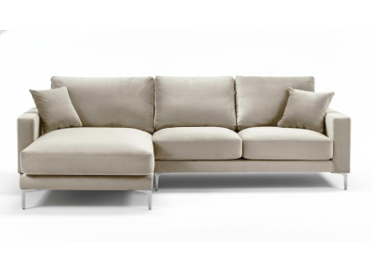 Loft Sofa Luxury Corner Couch Furniture Corner Suite Velvet Sofas beige Living Room