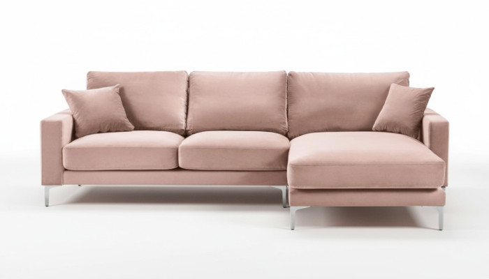 Pink fabric sectional sofa living room design couches upholstered sofa sofas sectional set new