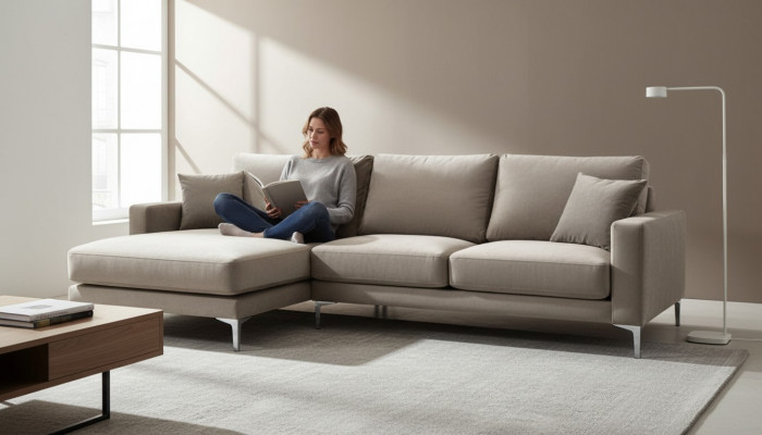 Sofas Fabric Living Room Design Couches Upholstery Sofa Gray Corner Sofa Loft Corner Couch