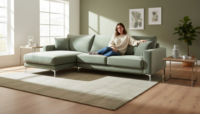 Sage green corner sofa fabric design couches upholstered sofa sofas new green living room