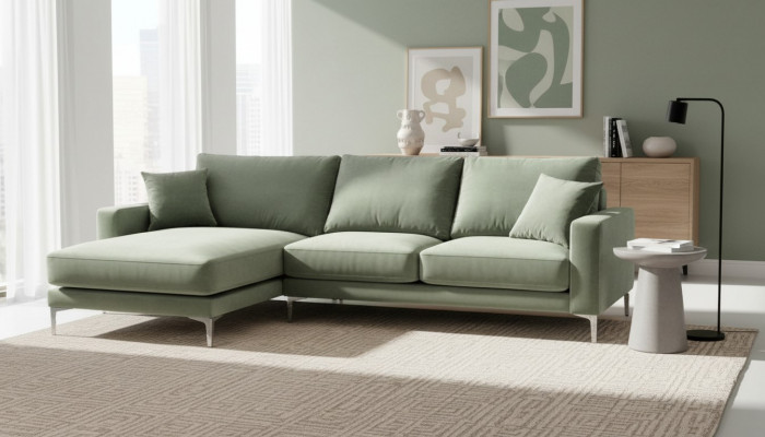 Sage green corner sofa fabric design couches upholstered sofa sofas new green living room