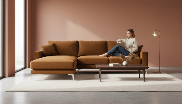 Orange sectional sofa fabric living room design couches upholstered sofa sofas orange velvet