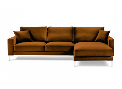 Fabric living room design couches upholstery sofa orange sectional sofa Italian sofas