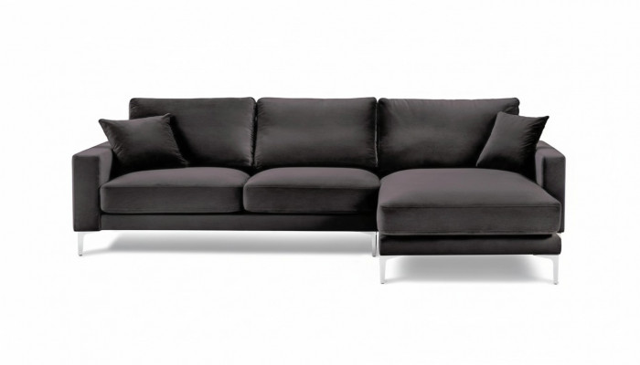 Black Velvet Corner Sofa Fabric Living Room Design Couches Upholstered Sofa Sofas New