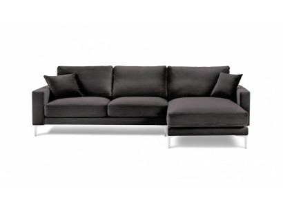 Black Velvet Corner Sofa Fabric Living Room Design Couches Upholstered Sofa Sofas New