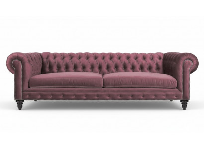 Chesterfield Creative Furniture Textile Fabric Pink Sofa Living Room Modern Three-Seater