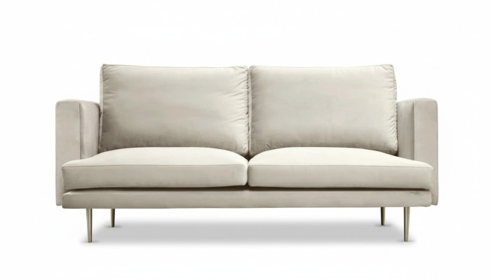 Italian furniture three-seater modern design couches sofa textile velvet beige fabric