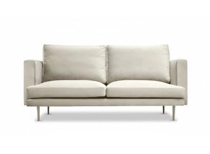 Italian furniture three-seater modern design couches sofa textile velvet beige fabric