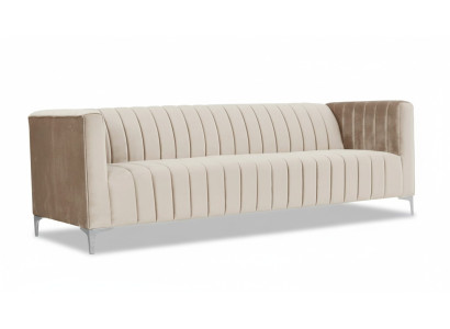 Beige three-seater fabric living room design couches upholstered sofa sofas textile couch
