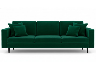 Green fabric living room design couches upholstered sofa sofas XXL big four-seater new