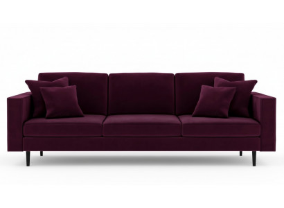 Bordeaux wine red fabric living room sofas Italian furniture design couches upholstery