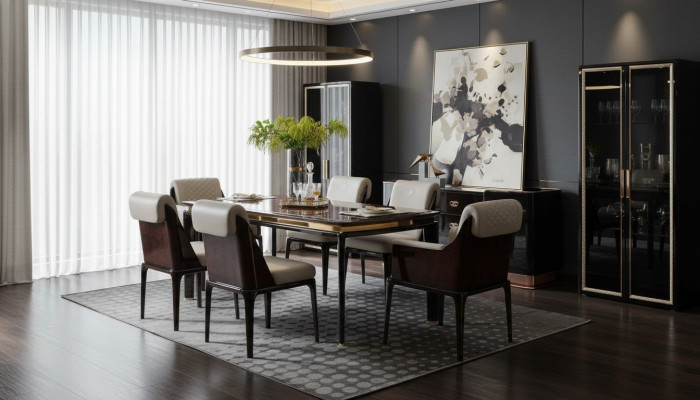 Dining Table Brown Designer Tables Modern Design Furniture Luxury Dining Room