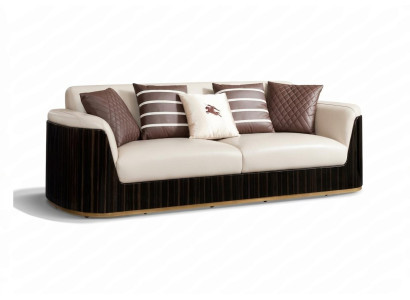 3-seater beige sofa, modern design couches, leather sofas, new creative