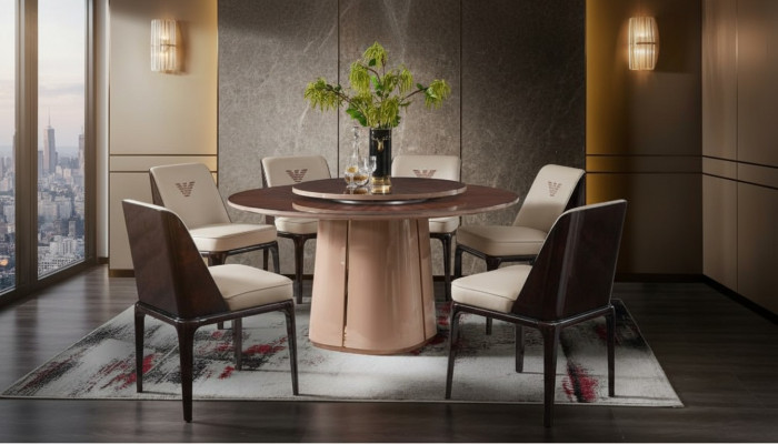 Group Luxury Chair Set Design Furniture Luxury Dining Room Wood 4x Chairs