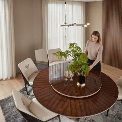 Dining Table Brown Round Table Design Furniture Luxury Dining Room Table Kitchen
