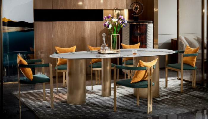 Dining table with 6 chairs modern design furniture luxury dining room table chair