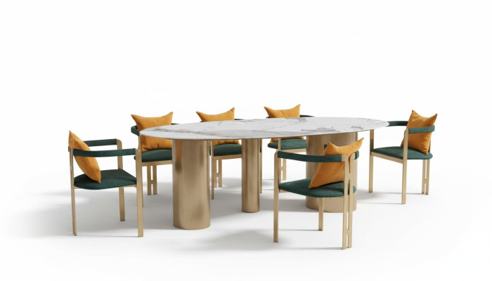 Dining table with 6 chairs modern design furniture luxury dining room table chair