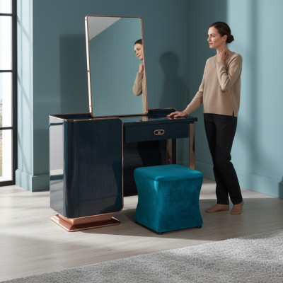 Stool Blue Textile Bedroom New Creative Modern Design Furniture Luxury Fabric
