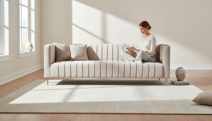 Italian furniture living room sofa design couches brown style fabric velvet textile