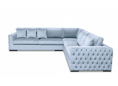 Blue sectional sofa living area couch corner suite upholstery couches furniture design new