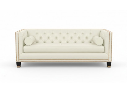 Beige Chesterfield Sofa Furniture Leather Living Room Modern Design Couches Sofas New