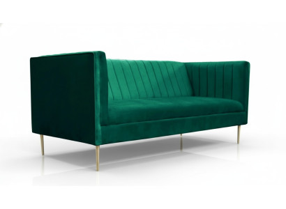 Two-seater sofa sofas green fabric couches upholstery living room design luxury textile